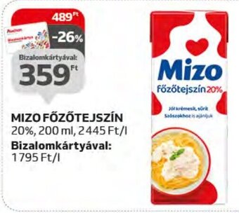 Auchan MIZO FŐZŐTEJSZÍN 200 ml ajánlat