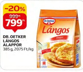 Auchan DR. OETKER LÁNGOS ALAPPOR 385 g ajánlat