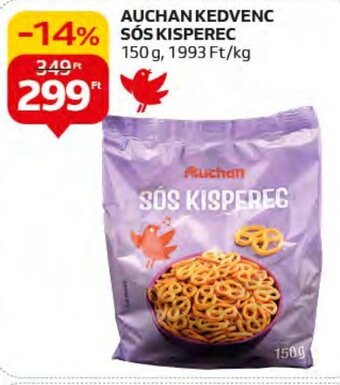 Auchan AUCHAN KEDVENC SÓS KISPEREG 150 g ajánlat