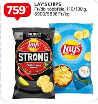 Auchan LAY'S CHIPS 110 / 130 g ajánlat