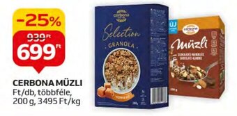 Auchan CERBONA MÜZLI 200 g ajánlat