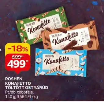Auchan ROSHEN KONAFETTO TÖLTÖTT OSTYARÚD 140 g ajánlat