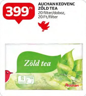 Auchan AUCHAN KEDVENC ZÖLD TEA 20 filter ajánlat