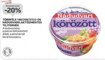 Auchan TÖBBFÉLE 140-315 G-OS NÁDUDVARI LAKTÓZMENTES TEJTERMÉK ajánlat
