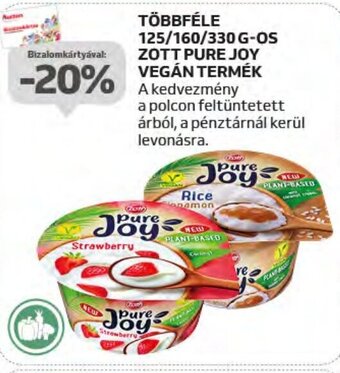 Auchan TÖBBFÉLE 125-330 G-OS ZOTT PURE JOY VEGÁN TERMÉK ajánlat