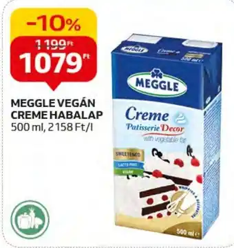 Auchan MEGGLE VEGÁN CREME HABALAP 500 ml ajánlat