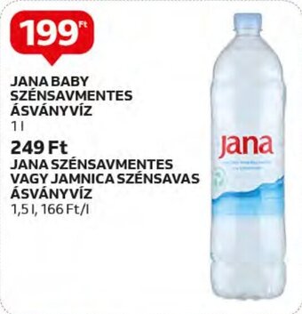 Auchan JANA BABY SZÉNSAVMENTES ÁSVÁNYVÍZ 1 l ajánlat