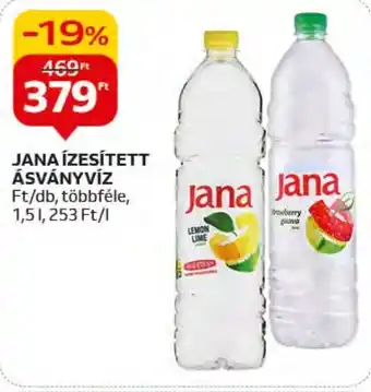 Auchan JANA ÍZESÍTETT ÁSVÁNYVÍZ 1,5 l ajánlat