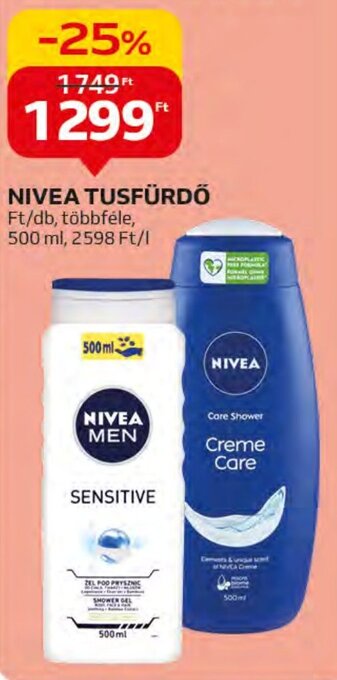 Auchan NIVEA TUSFÜRDŐ 500 ml ajánlat
