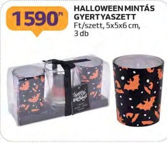 Auchan HALLOWEEN MINTÁS GYERTYASZETT 3 db ajánlat