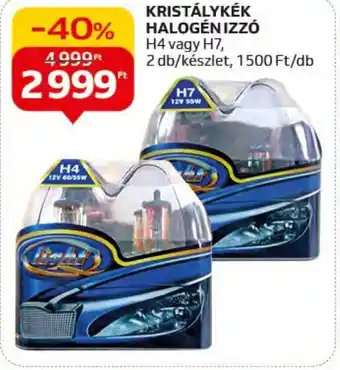 Auchan KRISTÁLYKÉK HALOGÉN IZZÓ 2 db ajánlat