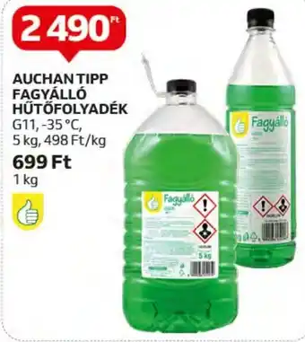 Auchan AUCHAN TIPP FAGYÁLLÓ HŰTŐFOLYADÉK 5 kg ajánlat