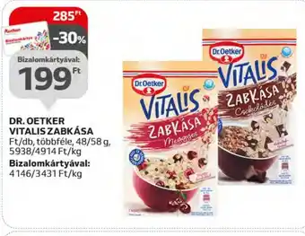Auchan DR.OETKER VITALIS ZABKÁSA 48 / 58 g ajánlat
