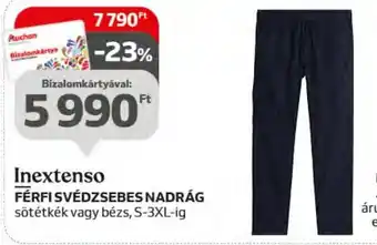 Auchan Inextenso FÉRFI SVÉDZSEBES NADRÁG 1 db ajánlat