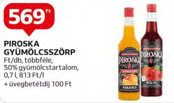 Auchan PIROSKA GYÜMÖLCSSZÖRP 0,7 l ajánlat
