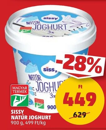PENNY SISSY NATÚR JOGHURT 900 g ajánlat