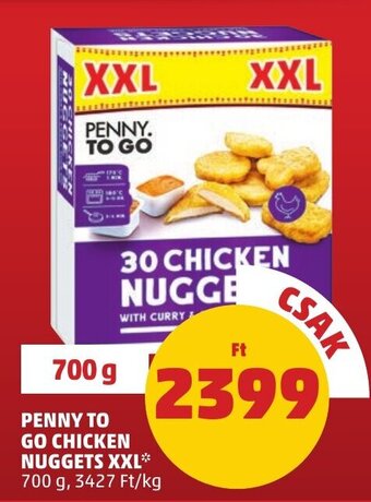 PENNY PENNY TO GO CHICKEN NUGGETS XXL 700 g ajánlat