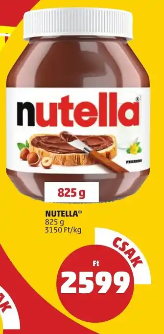 PENNY NUTELLA 825 g ajánlat