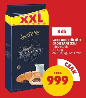 PENNY SAN FABIO TÖLTÖTT CROISSANT XXL 8 x 50 g ajánlat