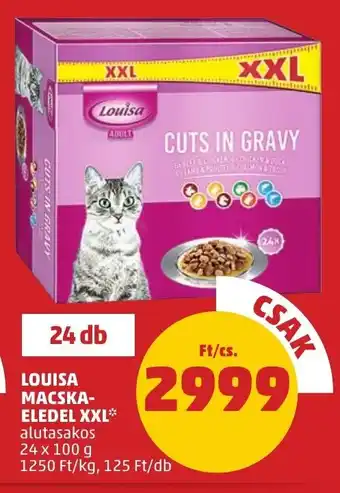 PENNY LOUISA MACSKAELEDEL XXL 24 x 100 g ajánlat