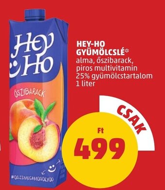 PENNY HEY-HO GYÜMÖLCSLÉ 1 l ajánlat