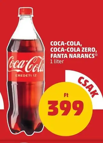 PENNY COCA-COLA, COCA-COLA ZERO, FANTA NARANCS 1 l ajánlat
