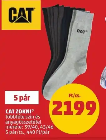 CAT ZOKNI 5 pár