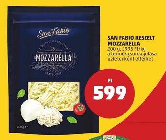 PENNY SAN FABIO RESZELT MOZZARELLA 200 g ajánlat