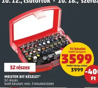 PENNY MEISTER BIT KÉSZLET 32 részes ajánlat