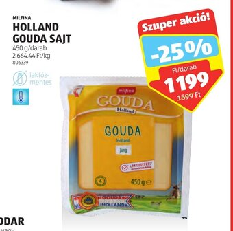 ALDI MILFINA HOLLAND GOUDA SAJT 450 g ajánlat