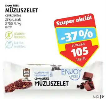 ALDI ENJOY FREE! MÜZLISZELET 28 g ajánlat