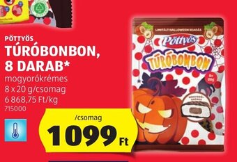ALDI PÖTTYÖS TÚRÓBONBON 8 x 20 g ajánlat