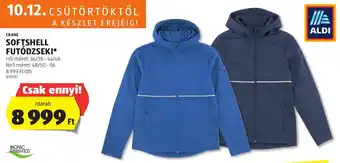 ALDI CRANE SOFTSHELL FUTÓDZSEKI 1 db ajánlat