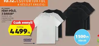 ALDI UP 2 FASHION FÉRFI PÓLÓ 3 db ajánlat