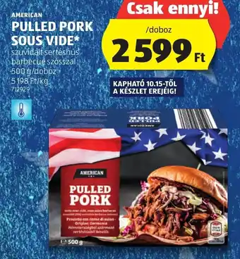 AMERICAN PULLED PORK SOUS VIDE 500 g