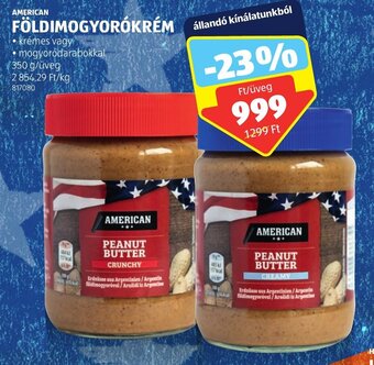ALDI AMERICAN FÖLDIMOGYORÓKRÉM 350 g ajánlat