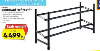 ALDI EASYHOME KIHÚZHATÓ CIPŐTARTÓ 1 db ajánlat