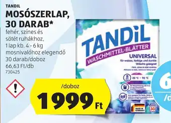 ALDI TANDIL MOSÓSZERLAP 30 db ajánlat