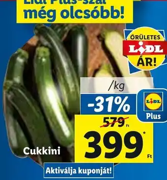 Lidl Cukkini 1 kg ajánlat