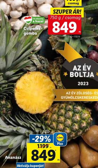Lidl Ananász 1 db ajánlat