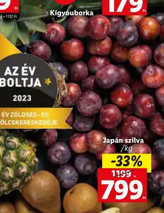 Lidl Japán szilva 1 kg ajánlat