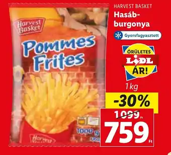 Lidl HARVEST BASKET Hasáb-burgonya 1 kg ajánlat