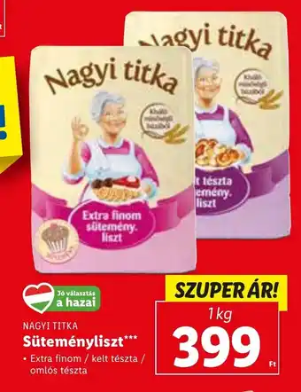 Lidl NAGYI TITKA Süteményliszt 1 kg ajánlat