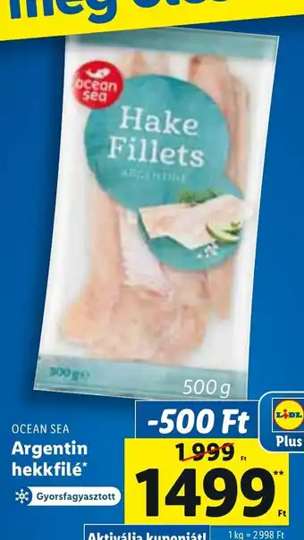 Lidl OCEAN SEA Argentin hekkfilé 500 g ajánlat