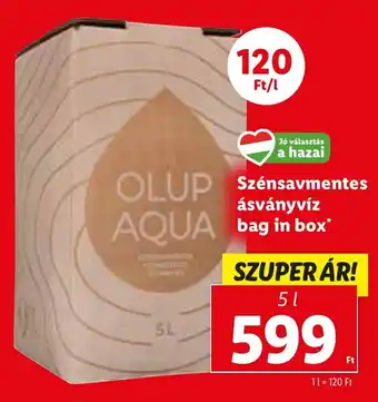 Szénsavmentes ásványvíz bag in box 5 l