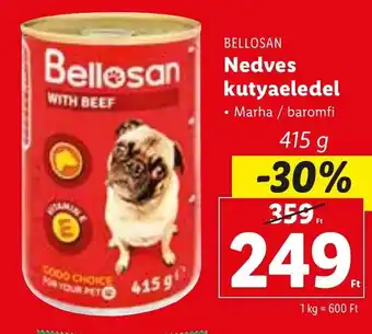 Lidl BELLOSAN Nedves kutyaeledel 415 g ajánlat