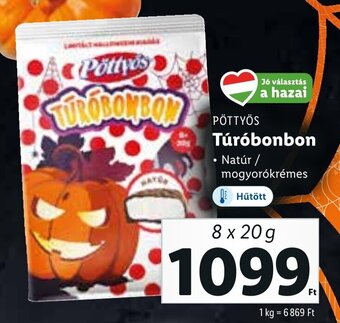 Lidl PÖTTYÖS Túróbonbon 8 x 20 g ajánlat