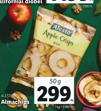 Lidl ALESTO Almachips 50 g ajánlat