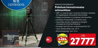Lidl PARKSIDE PERFORMANCE Prémium keresztvonalas szintezőlézer 1 db ajánlat