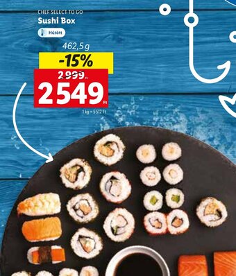 Lidl CHEF SELECT TO GO Sushi Box 462,5 g ajánlat